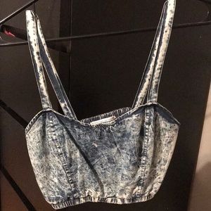 Denim crop top